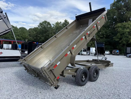 New 2026 LOAD TRAIL 7X16 TANDEM AXLE DUMP LOW-PRO DUMP (2FT WALL) (14K GVWR)