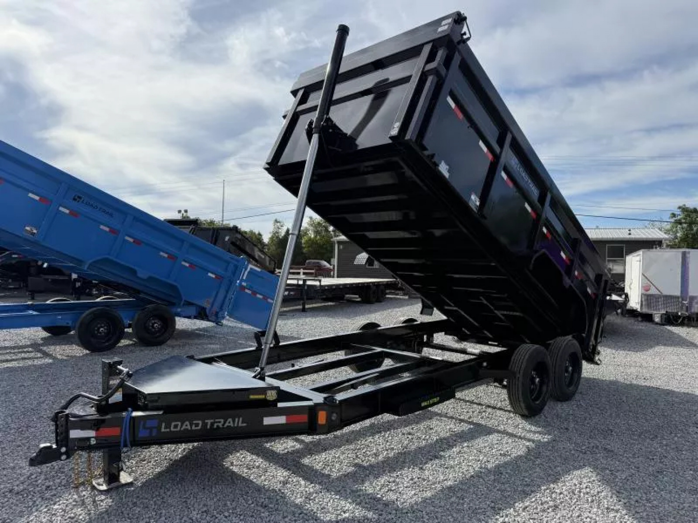 New 2026 LOAD TRAIL 7X16 (4FT WALL) DUMP TRAILER (16K GVWR)