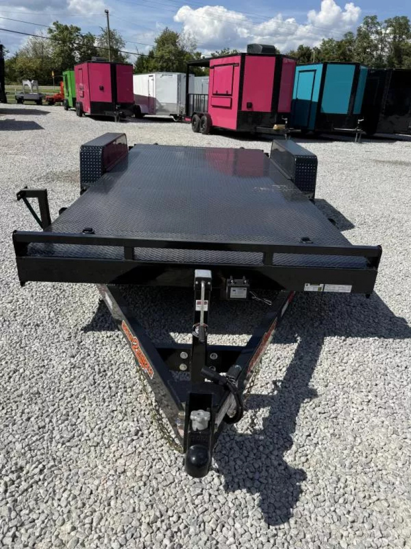New 2026 Down 2 Earth Trailers 7X18 STEEL DECK CAR HAULER (10K GVWR)