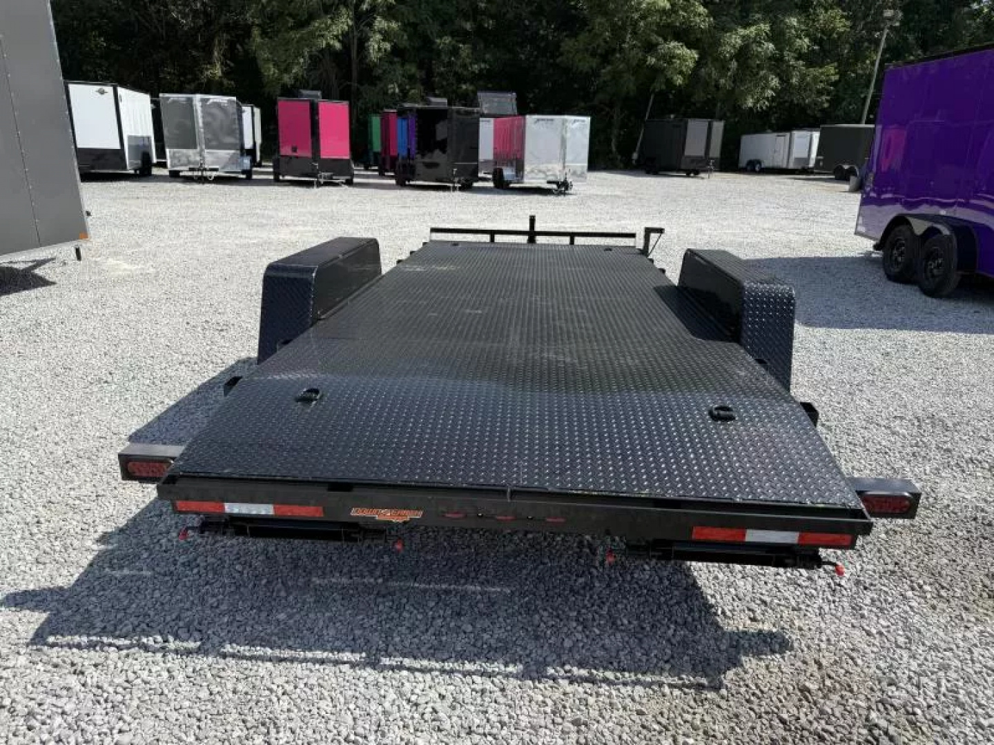 New 2026 Down 2 Earth Trailers 7X18 STEEL DECK CAR HAULER (10K GVWR)