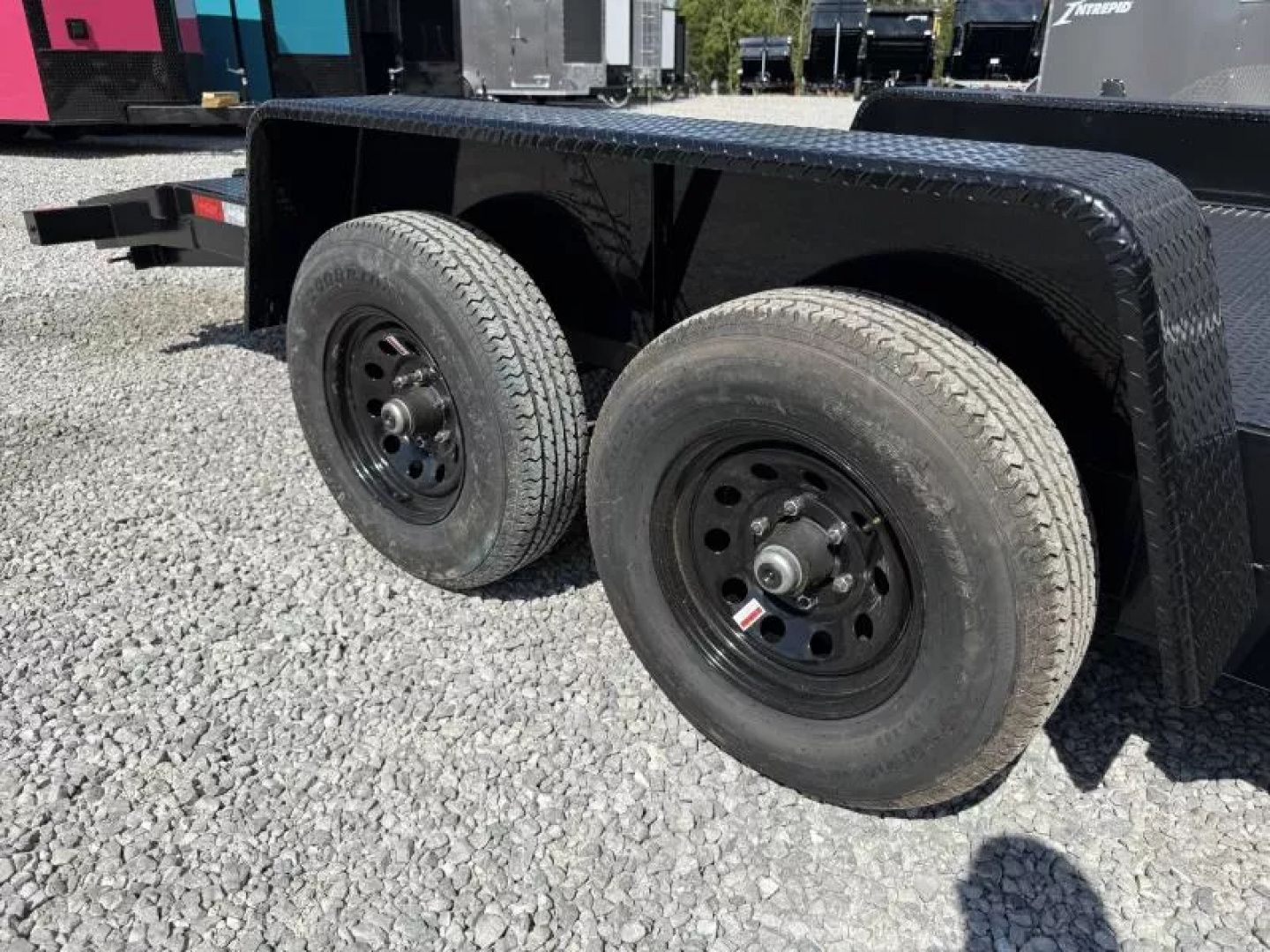 New 2026 Down 2 Earth Trailers 7X18 STEEL DECK CAR HAULER (10K GVWR)