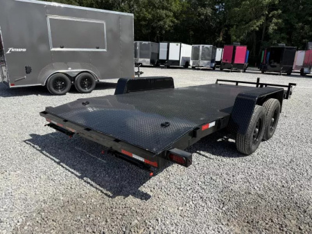 New 2026 Down 2 Earth Trailers 7X18 STEEL DECK CAR HAULER (10K GVWR)