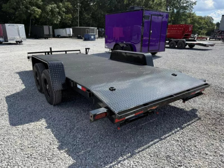New 2026 Down 2 Earth Trailers 7X18 STEEL DECK CAR HAULER (10K GVWR)