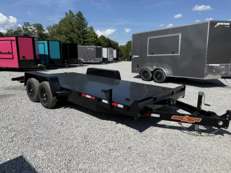 New 2026 Down 2 Earth Trailers 7X18 STEEL DECK CAR HAULER (10K GVWR)