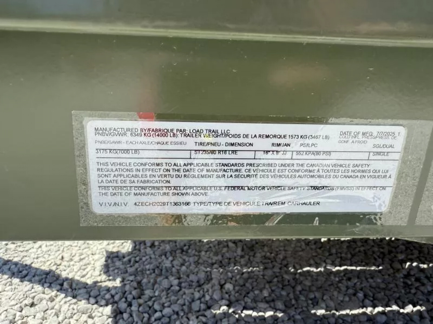 New 2026 LOAD TRAIL 102X20 CAR HAULER 14K GVWR