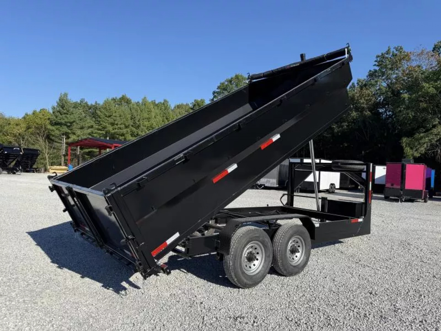 New 2026 Texas Pride Trailers 7X16 (3FT WALLS) GOOSENECK DUMP TRAILER 16K GVWR Dump Trailer