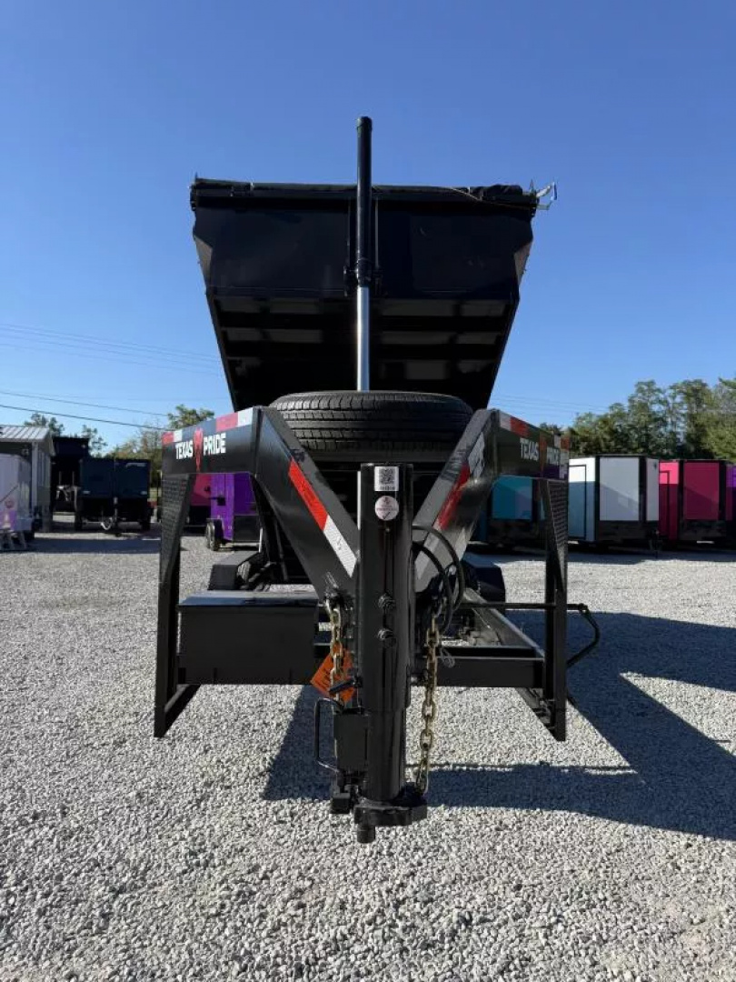 New 2026 Texas Pride Trailers 7X16 (3FT WALLS) GOOSENECK DUMP TRAILER 16K GVWR Dump Trailer