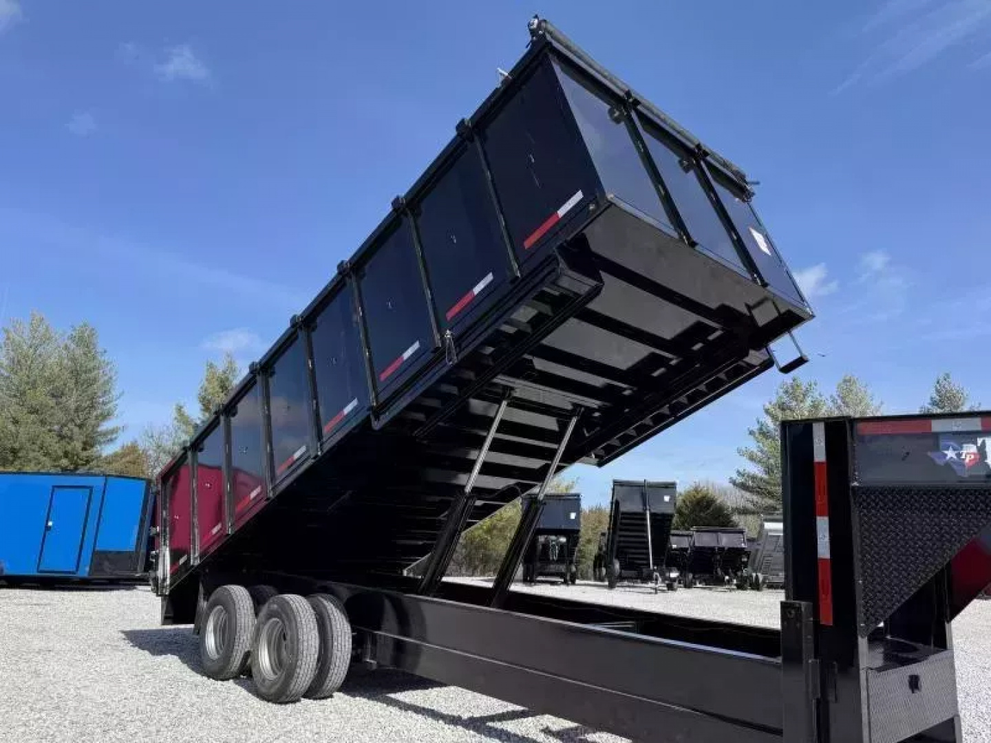 New 2026 Texas Pride Trailers 8x20 (4FT WALLS) GOOSENECK DUMP TRAILER 26K GVWR Dump Trailer