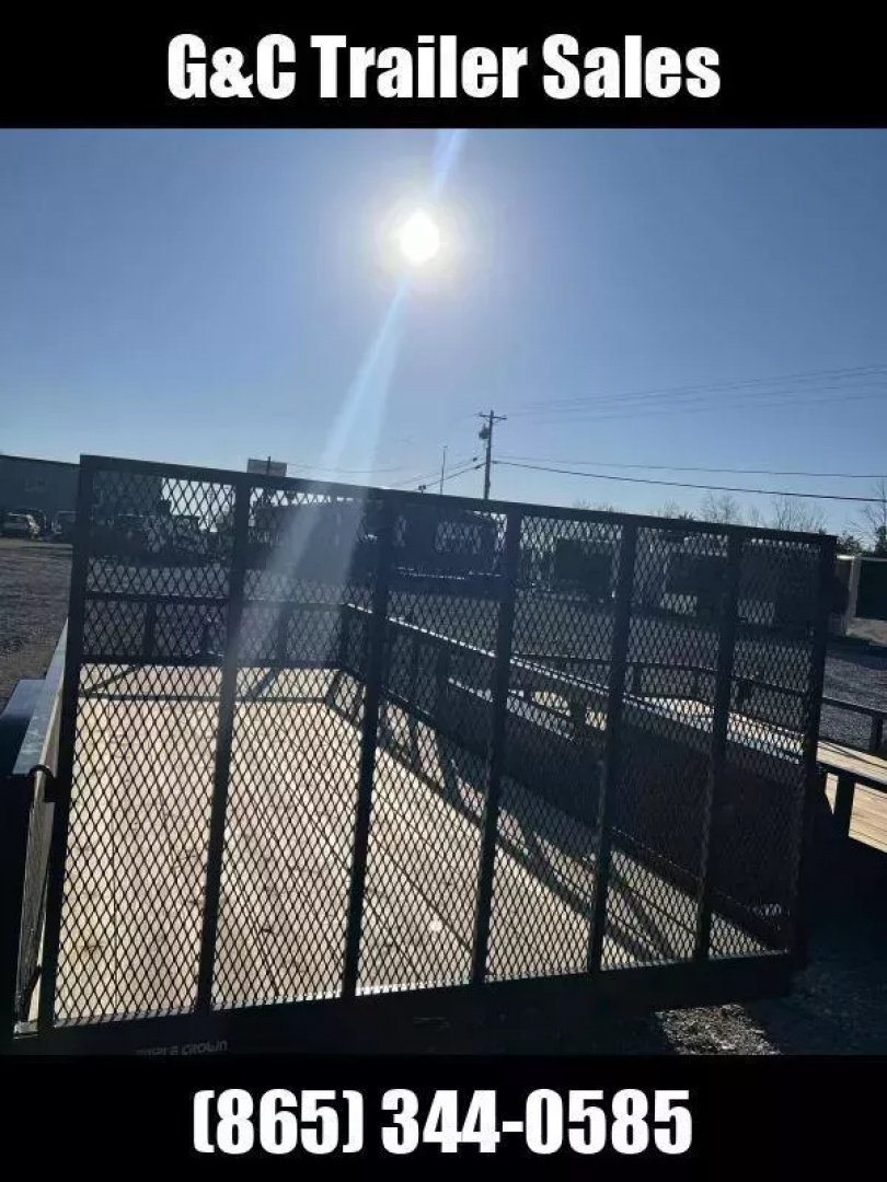 New 2026 Triple Crown Trailers 7X18 HD UTILITY T/A W/ 2' MESH Utility Trailer