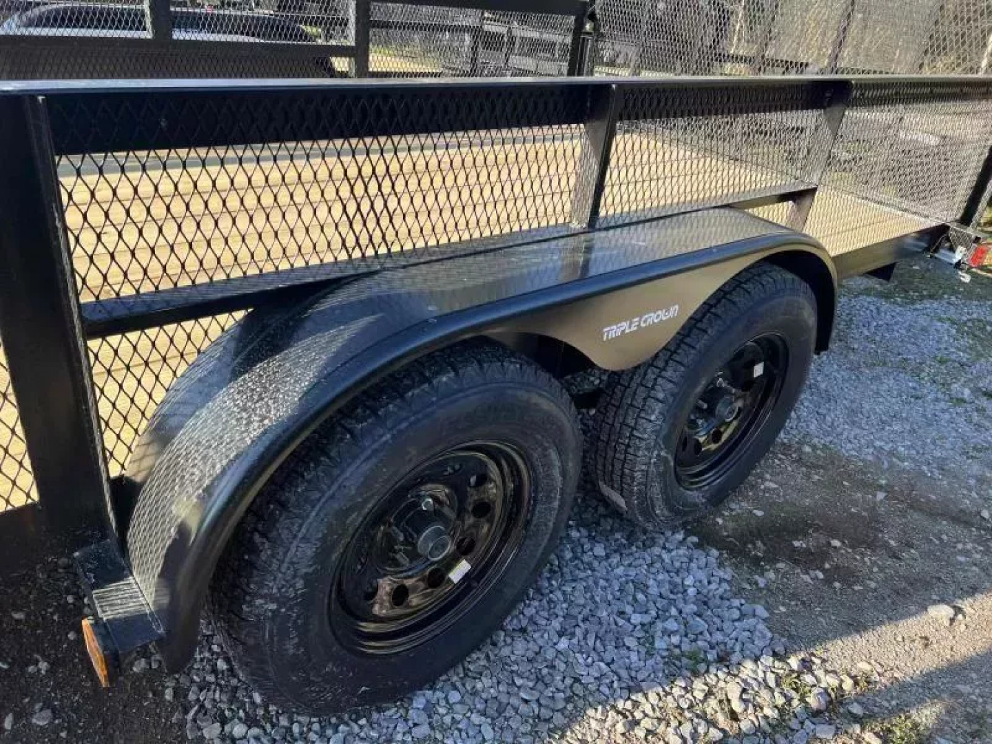 New 2026 Triple Crown Trailers 7X18 HD UTILITY T/A W/ 2' MESH Utility Trailer