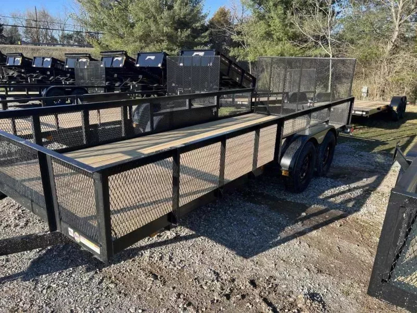 New 2026 Triple Crown Trailers 7X18 HD UTILITY T/A W/ 2' MESH Utility Trailer