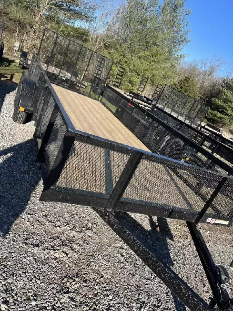 New 2026 Triple Crown Trailers 7X18 HD UTILITY T/A W/ 2' MESH Utility Trailer