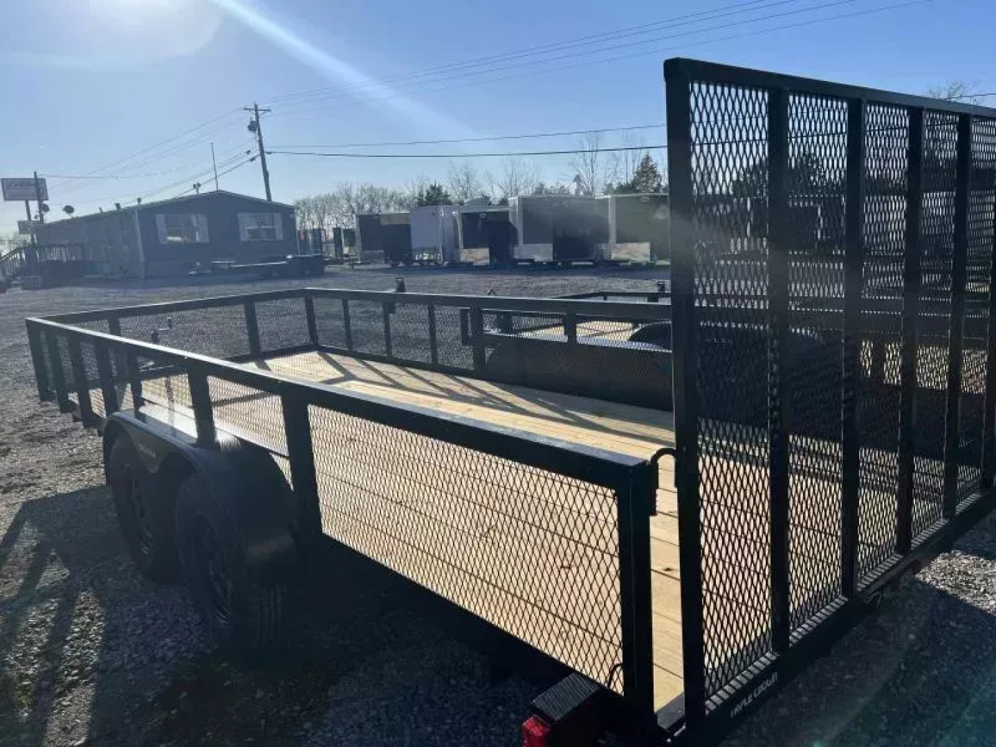 New 2026 Triple Crown Trailers 7X18 HD UTILITY T/A W/ 2' MESH Utility Trailer