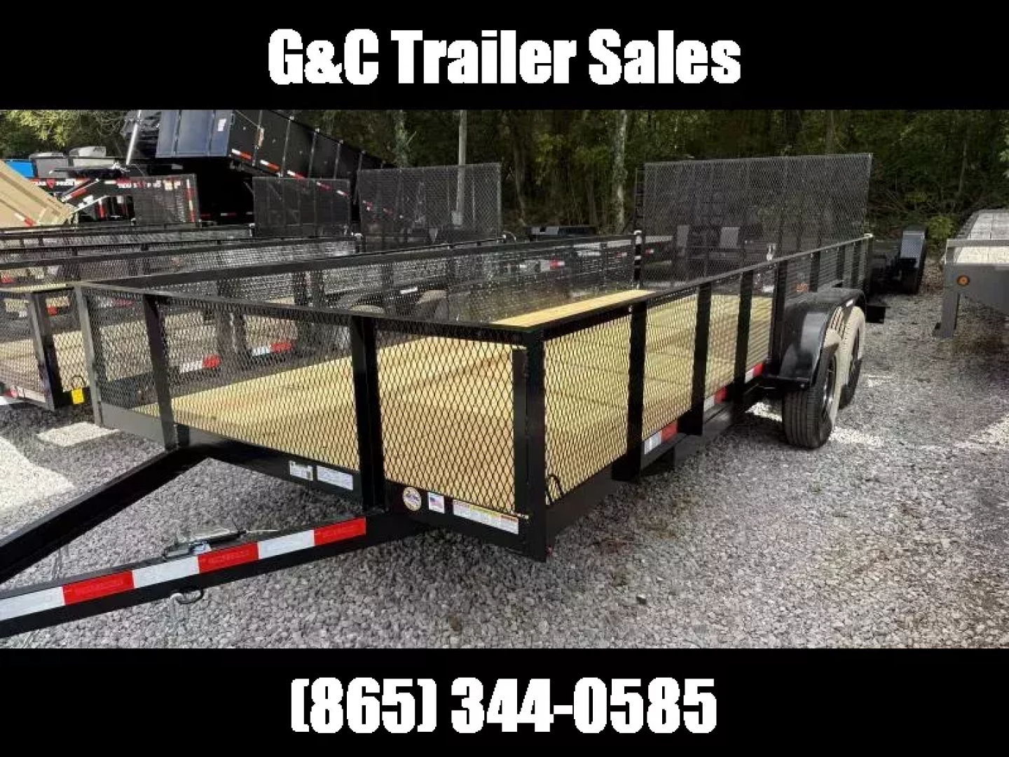 New 2026 Triple Crown Trailers 7X18 HD UTILITY T/A W/ 2' MESH Utility Trailer