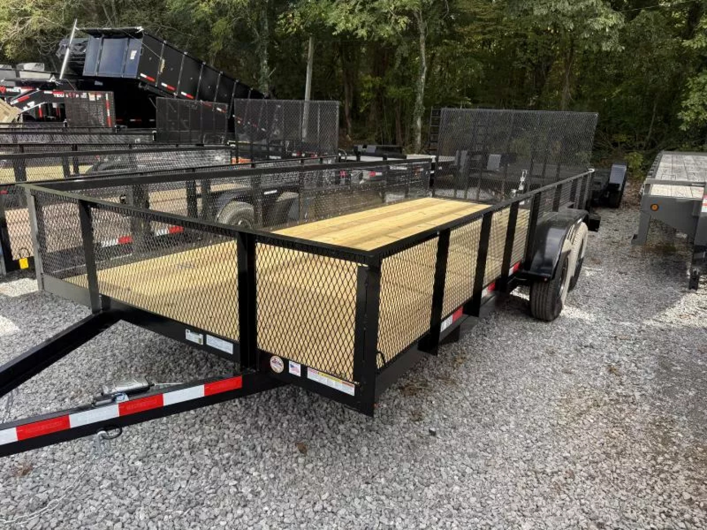 New 2026 Triple Crown Trailers 7X18 HD UTILITY T/A W/ 2' MESH Utility Trailer