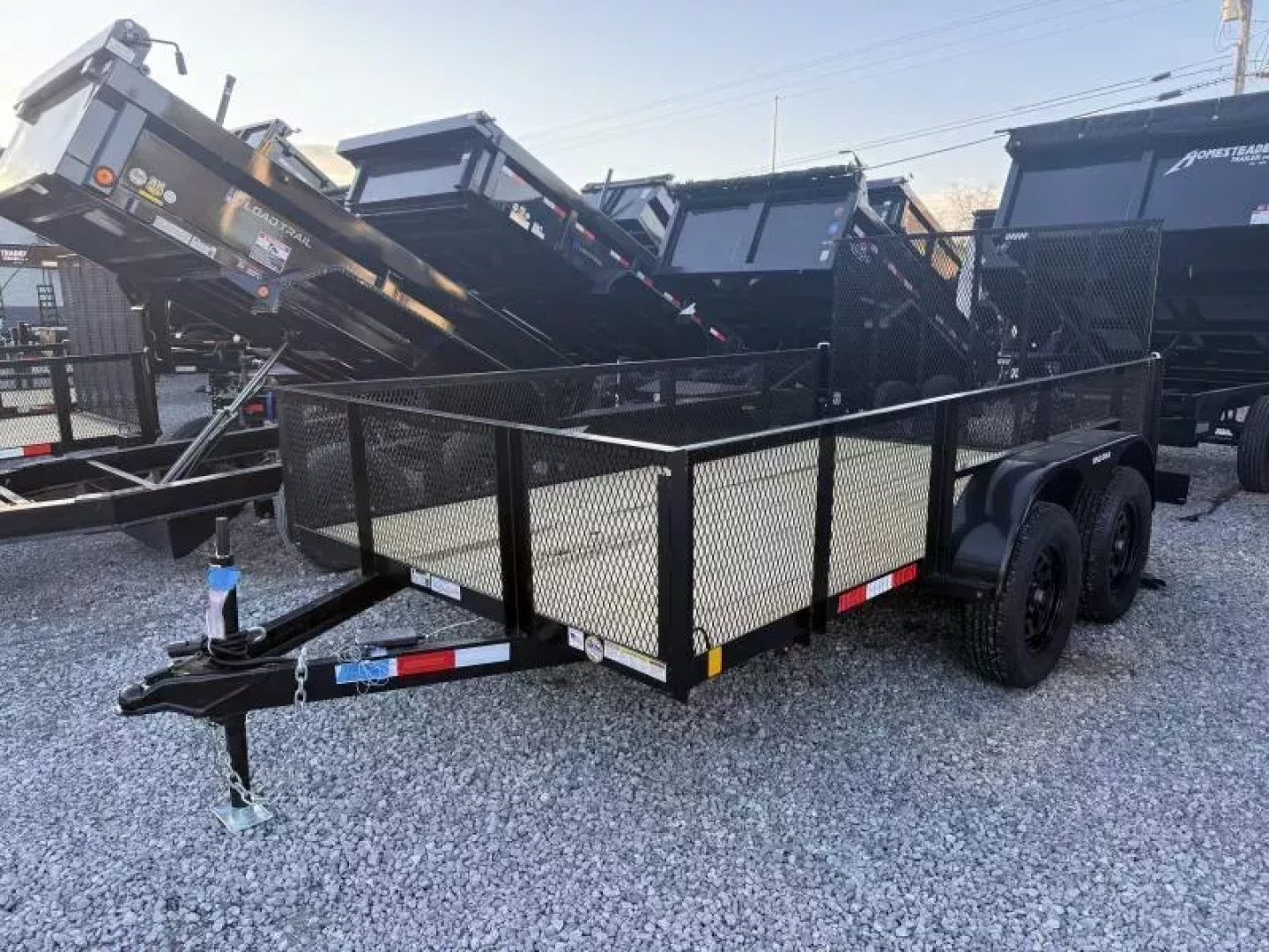New 2026 Triple Crown Trailers 6X12 TA  UTILITY W/ 2' MESH Utility Trailer