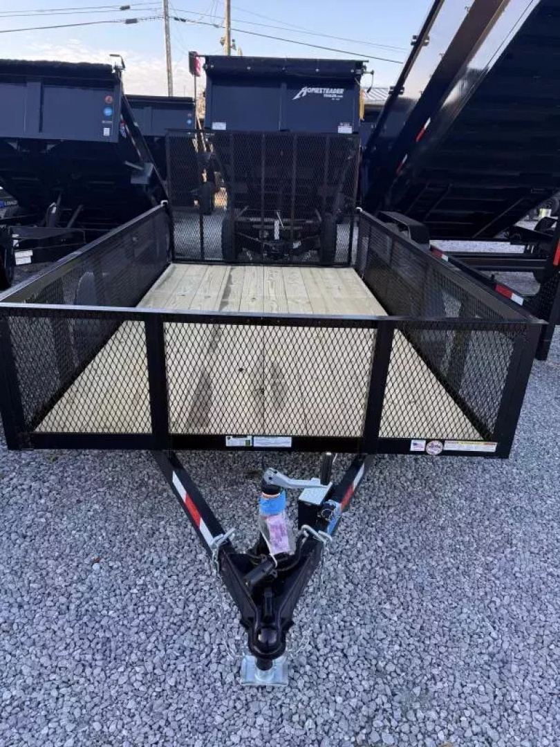 New 2026 Triple Crown Trailers 6X12 TA  UTILITY W/ 2' MESH Utility Trailer