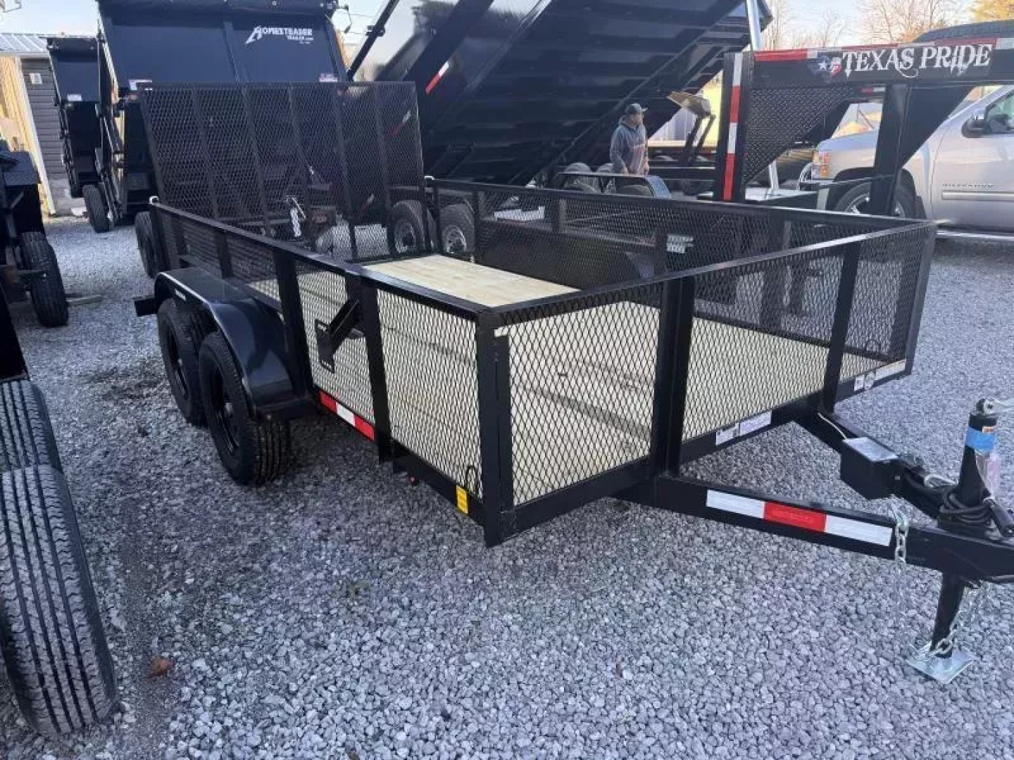 New 2026 Triple Crown Trailers 6X12 TA  UTILITY W/ 2' MESH Utility Trailer