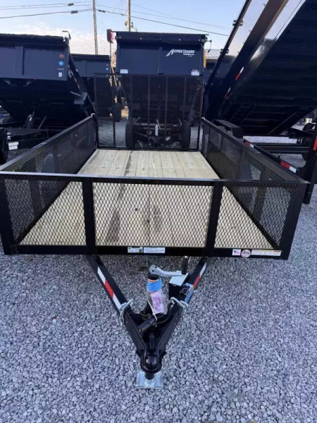 New 2026 Triple Crown Trailers 6X12 TA  UTILITY W/ 2' MESH Utility Trailer