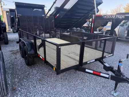 New 2026 Triple Crown Trailers 6X12 TA  UTILITY W/ 2' MESH Utility Trailer