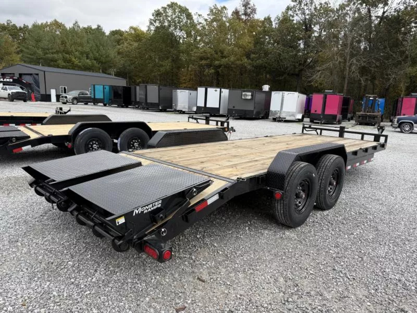 New 2026 PJ Trailers 7X22 EQUIPMENT TRAILER 16K GVWR (MEGA RAMPS) Equipment Trailer