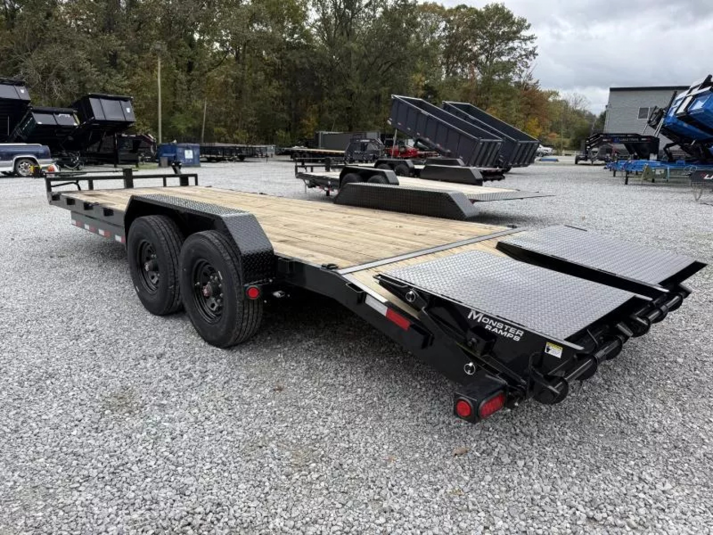 New 2026 PJ Trailers 7X22 EQUIPMENT TRAILER 16K GVWR (MEGA RAMPS) Equipment Trailer