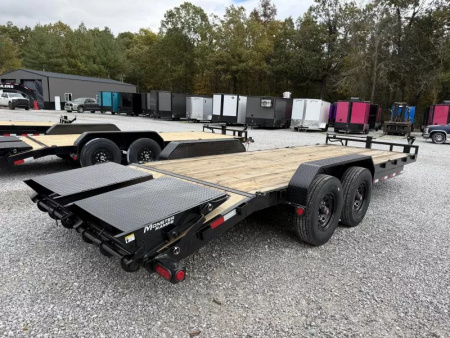 New 2026 PJ Trailers 7X22 EQUIPMENT TRAILER 16K GVWR (MEGA RAMPS) Equipment Trailer