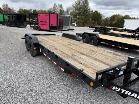 New 2026 PJ Trailers 7X22 EQUIPMENT TRAILER 16K GVWR (MEGA RAMPS) Equipment Trailer