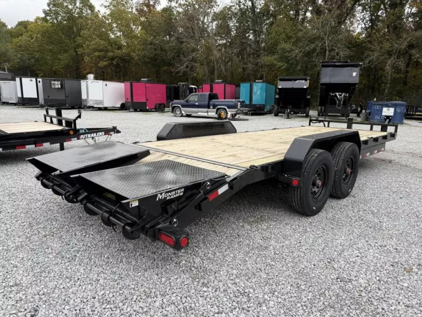 New 2026 PJ Trailers 7X22 EQUIPMENT TRAILER 16K GVWR (MEGA RAMPS) Equipment Trailer