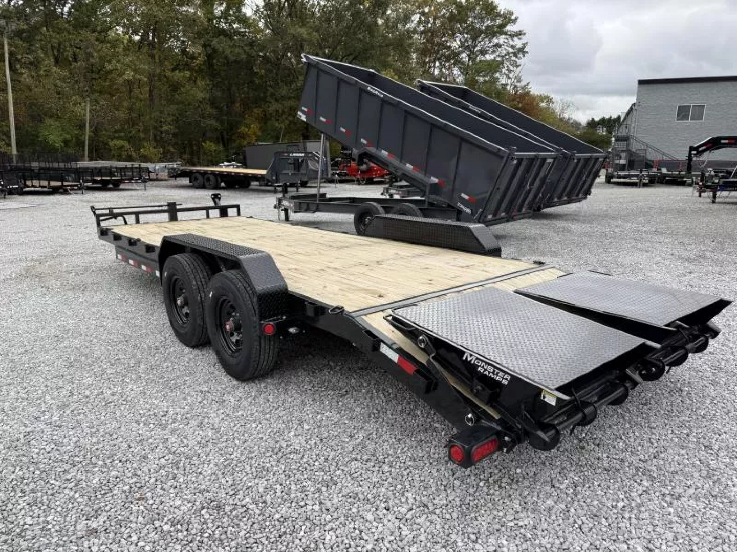 New 2026 PJ Trailers 7X22 EQUIPMENT TRAILER 16K GVWR (MEGA RAMPS) Equipment Trailer