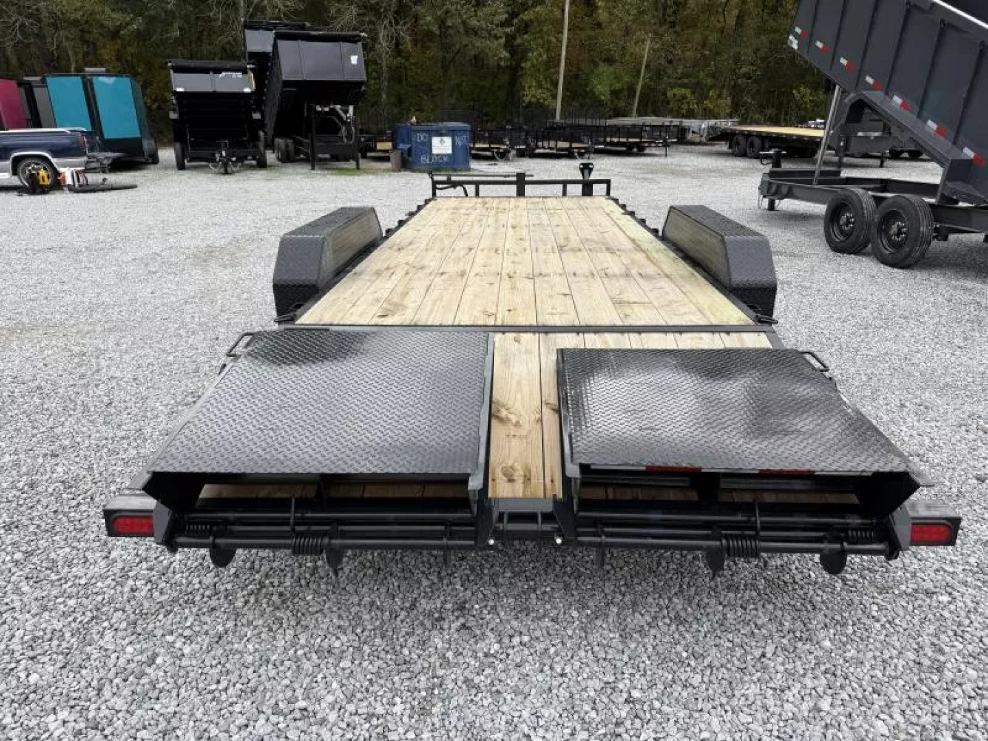 New 2026 PJ Trailers 7X22 EQUIPMENT TRAILER 16K GVWR (MEGA RAMPS) Equipment Trailer