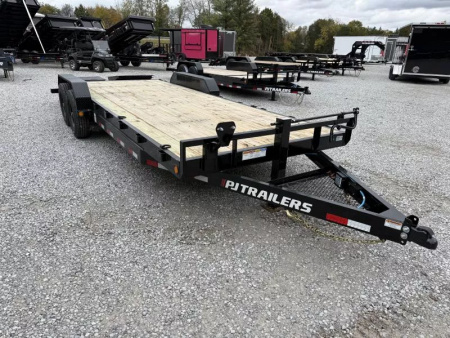 New 2026 PJ Trailers 7X22 EQUIPMENT TRAILER 16K GVWR (MEGA RAMPS) Equipment Trailer