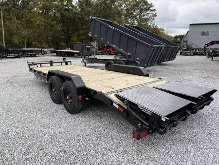 New 2026 PJ Trailers 7X22 EQUIPMENT TRAILER 16K GVWR (MEGA RAMPS) Equipment Trailer