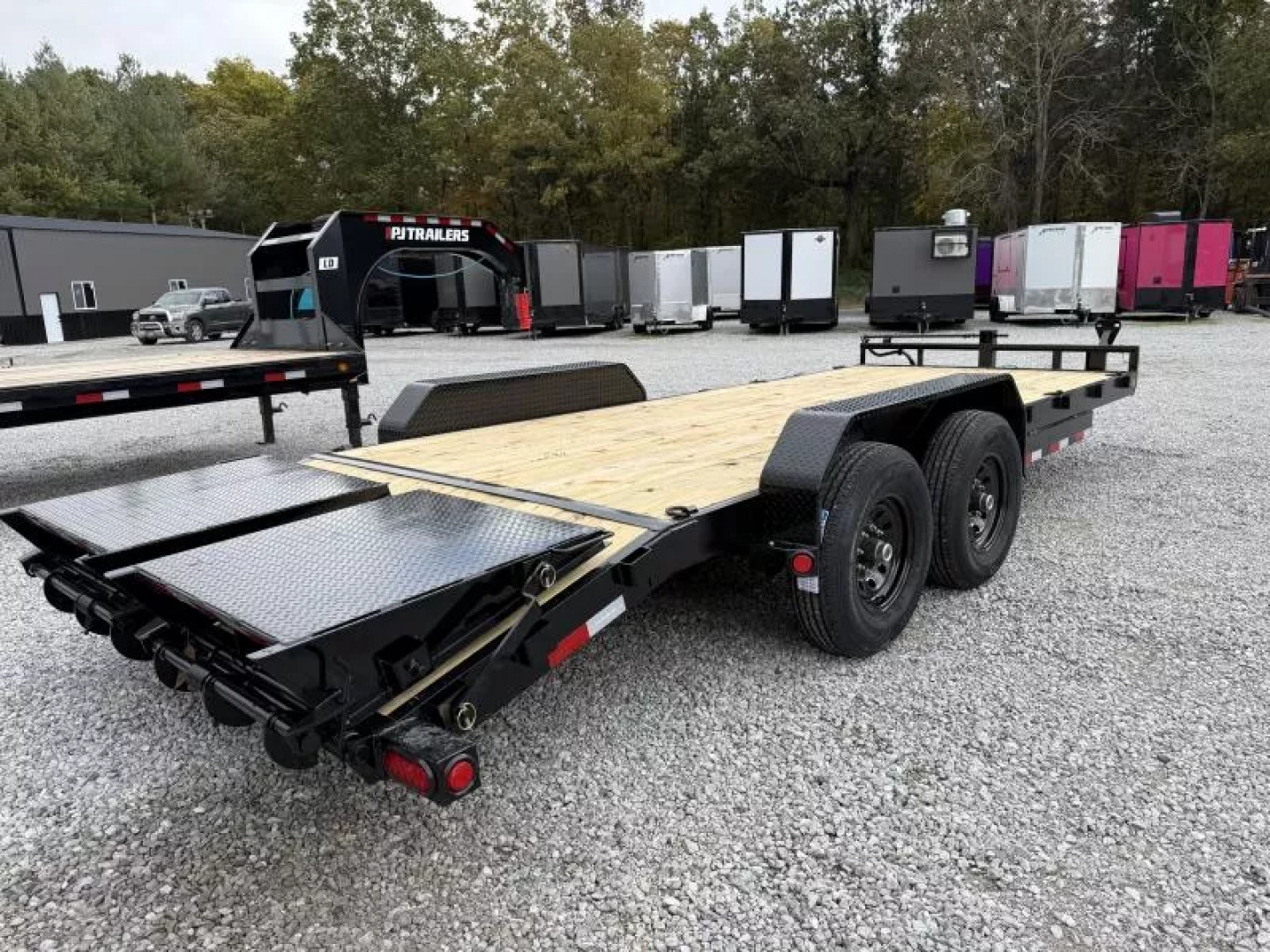 New 2026 PJ Trailers 7X20 EQUIPMENT TRAILER 14K GVWR (MEGA RAMPS) Equipment Trailer