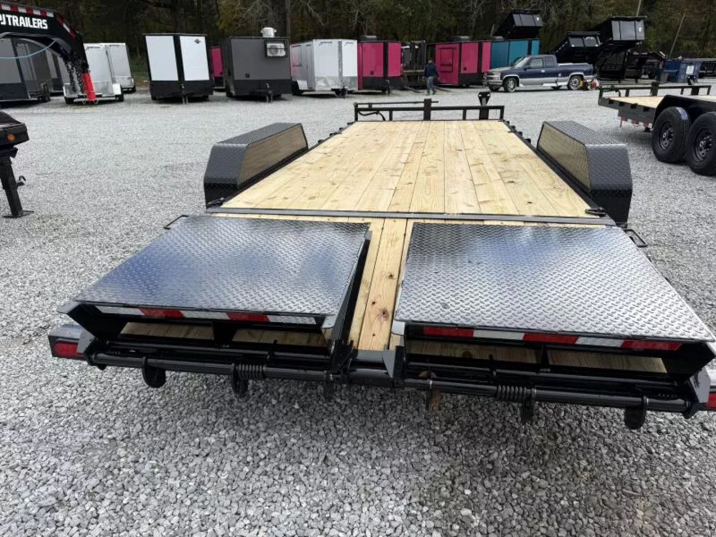 New 2026 PJ Trailers 7X20 EQUIPMENT TRAILER 14K GVWR (MEGA RAMPS) Equipment Trailer