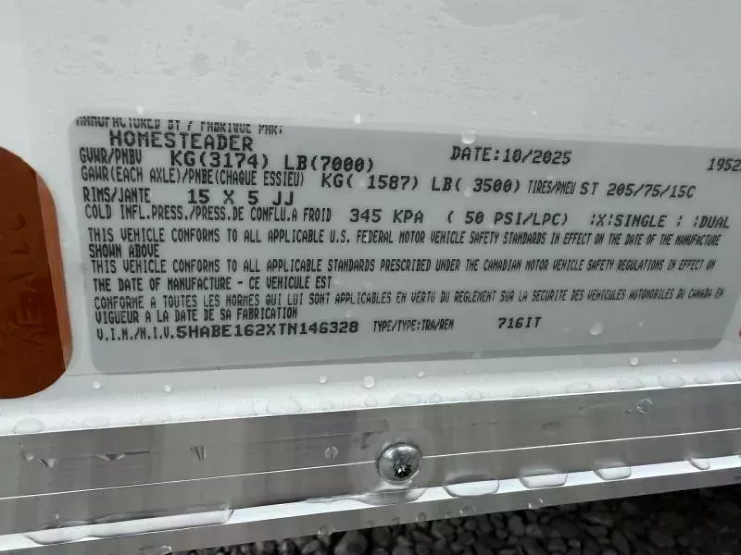 New 2026 Homesteader Trailers 7X16 IT OHV (SPOILER) Cargo / Enclosed Trailer