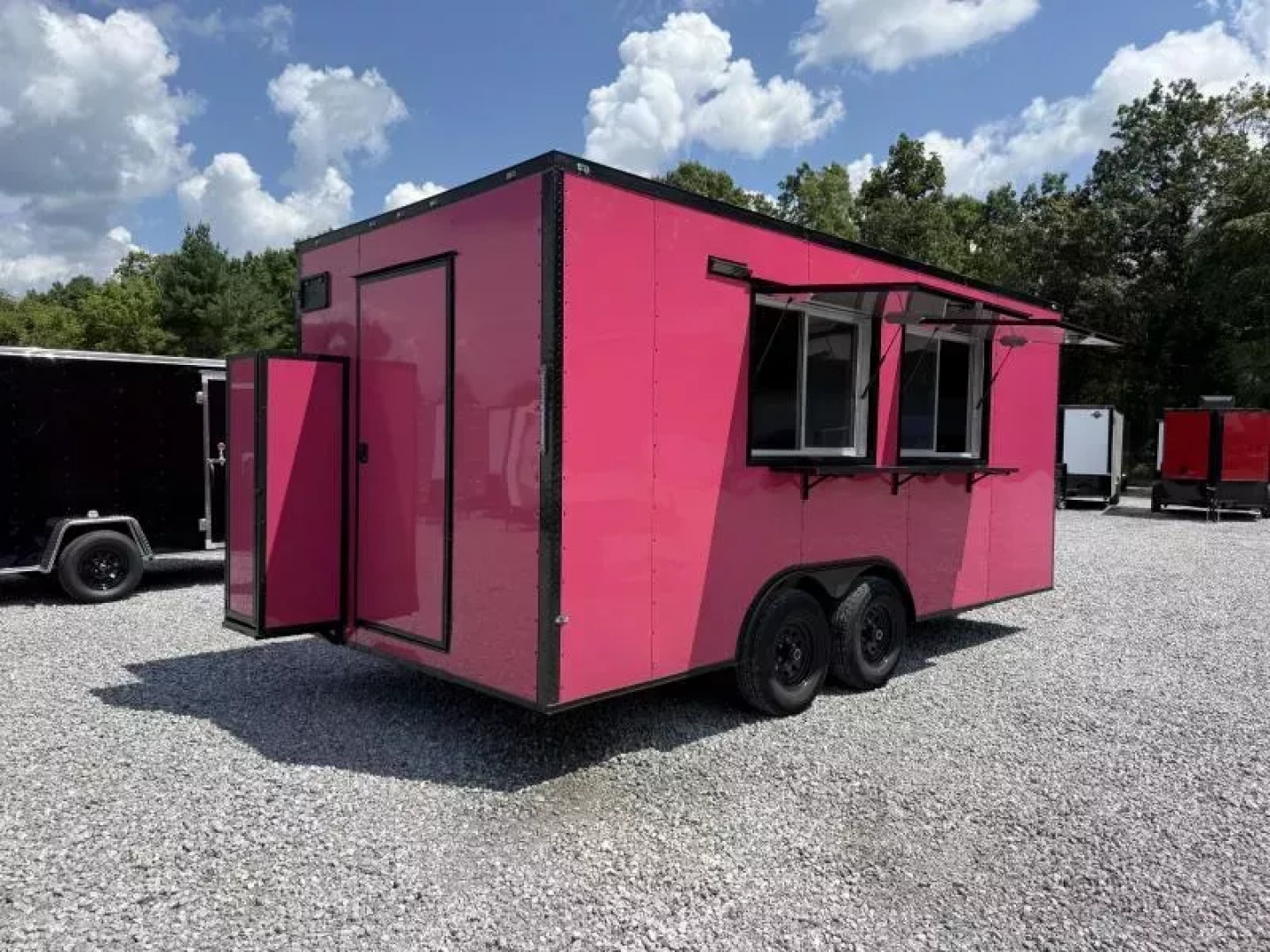 New 2026 Coast 2 Coast 8.5X18 TA CONCESSION TRAILER (FULLY EQUIPPED) BLACKOUT Vending / Concession Trailer