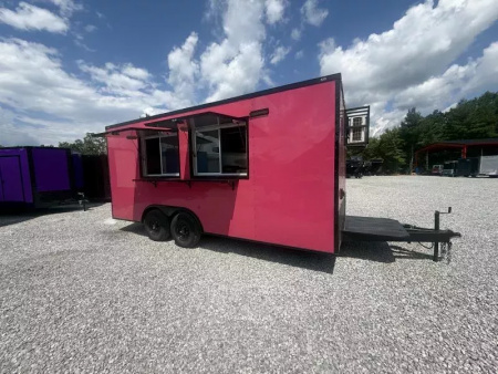 New 2026 Coast 2 Coast 8.5X18 TA CONCESSION TRAILER (FULLY EQUIPPED) BLACKOUT Vending / Concession Trailer