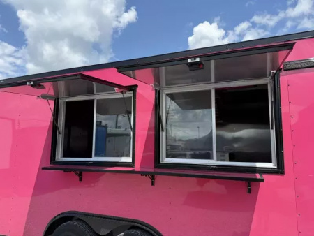 New 2026 Coast 2 Coast 8.5X18 TA CONCESSION TRAILER (FULLY EQUIPPED) BLACKOUT Vending / Concession Trailer