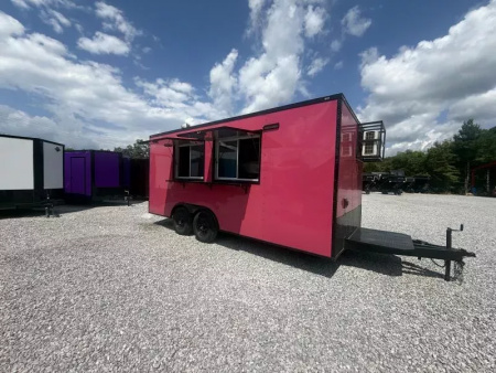 New 2026 Coast 2 Coast 8.5X18 TA CONCESSION TRAILER (FULLY EQUIPPED) BLACKOUT Vending / Concession Trailer