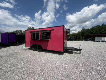 New 2026 Coast 2 Coast 8.5X18 TA CONCESSION TRAILER (FULLY EQUIPPED) BLACKOUT Vending / Concession Trailer