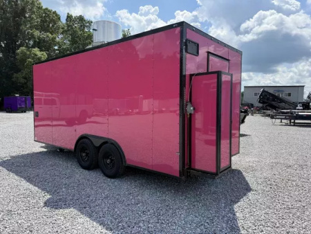 New 2026 Coast 2 Coast 8.5X18 TA CONCESSION TRAILER (FULLY EQUIPPED) BLACKOUT Vending / Concession Trailer