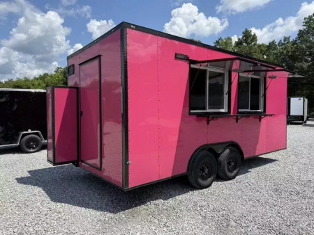 New 2026 Coast 2 Coast 8.5X18 TA CONCESSION TRAILER (FULLY EQUIPPED) BLACKOUT Vending / Concession Trailer