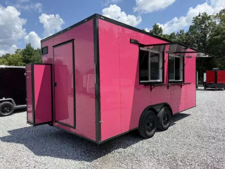 New 2026 Coast 2 Coast 8.5X18 TA CONCESSION TRAILER (FULLY EQUIPPED) BLACKOUT Vending / Concession Trailer