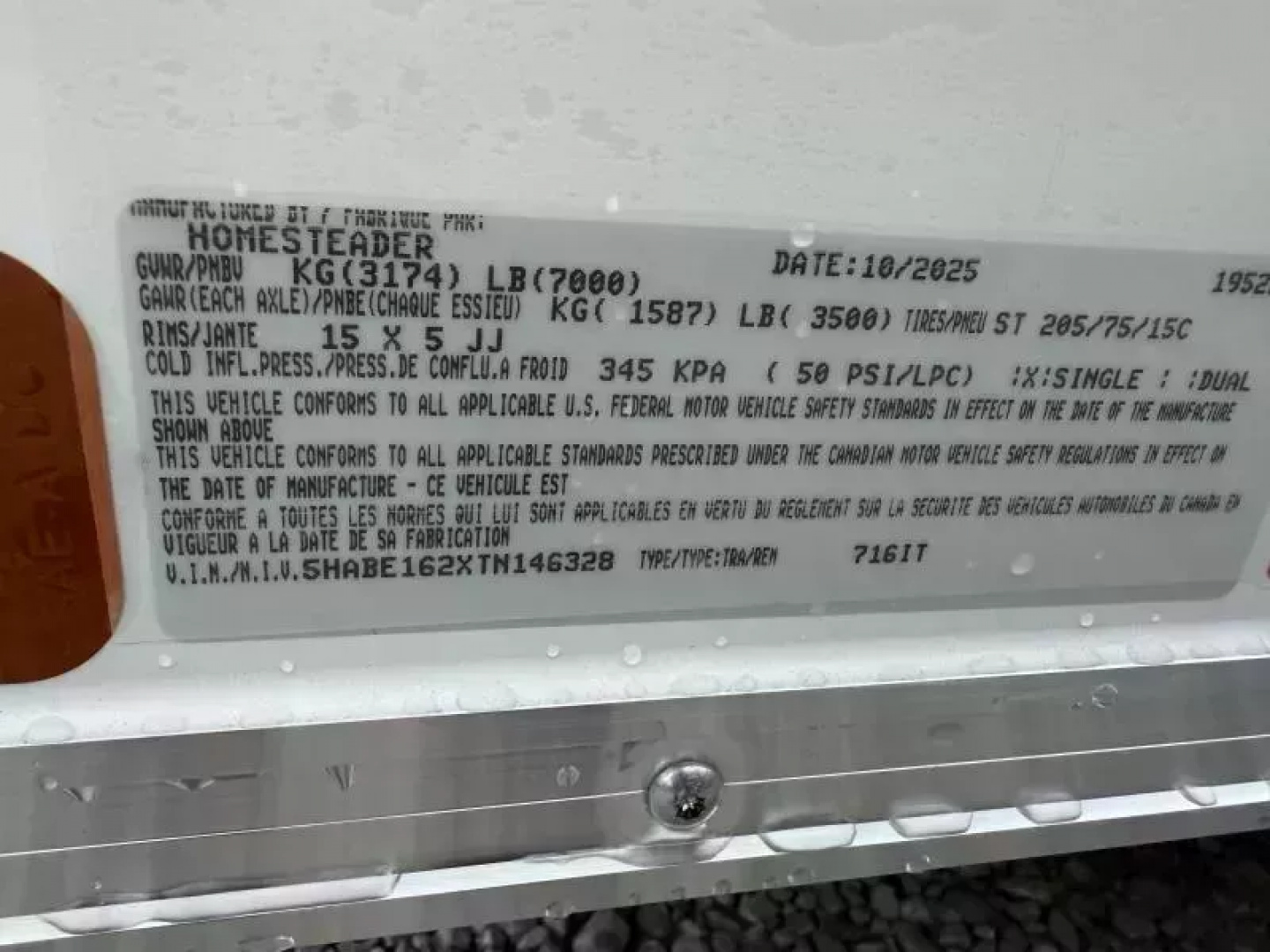 New 2026 Homesteader Trailers 7X16 IT OHV (SPOILER) Cargo / Enclosed Trailer