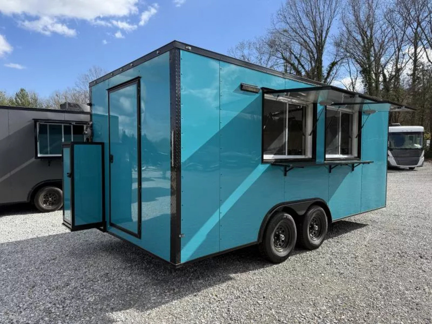 New 2026 Coast 2 Coast 8.5X18 TA CONCESSION TRAILER (FULLY EQUIPPED) BLACKOUT Vending / Concession Trailer