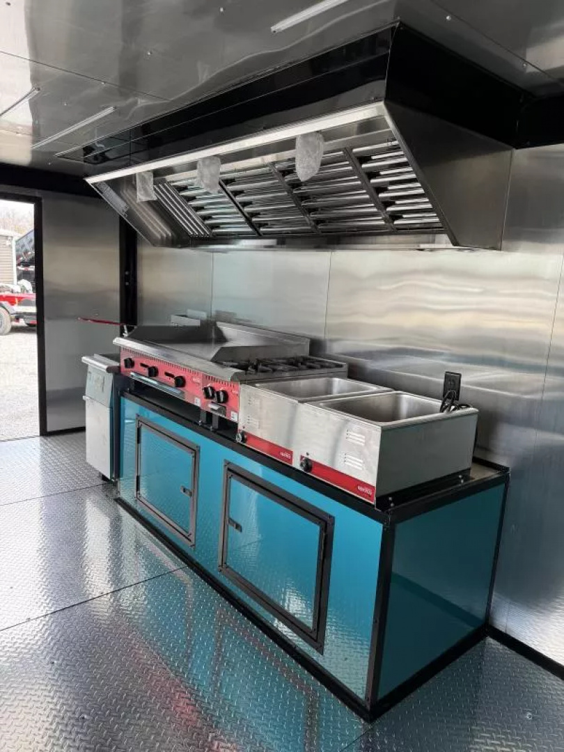 New 2026 Coast 2 Coast 8.5X18 TA CONCESSION TRAILER (FULLY EQUIPPED) BLACKOUT Vending / Concession Trailer