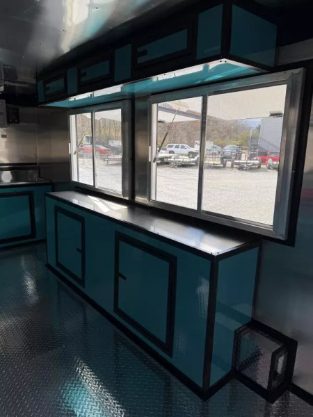 New 2026 Coast 2 Coast 8.5X18 TA CONCESSION TRAILER (FULLY EQUIPPED) BLACKOUT Vending / Concession Trailer