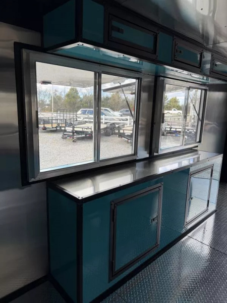 New 2026 Coast 2 Coast 8.5X18 TA CONCESSION TRAILER (FULLY EQUIPPED) BLACKOUT Vending / Concession Trailer