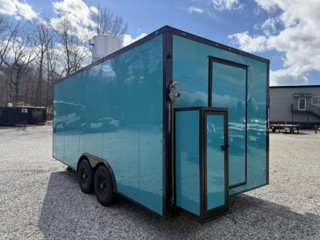 New 2026 Coast 2 Coast 8.5X18 TA CONCESSION TRAILER (FULLY EQUIPPED) BLACKOUT Vending / Concession Trailer
